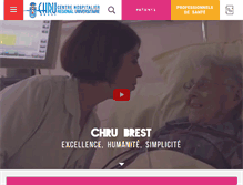 Tablet Screenshot of chu-brest.fr